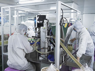 Cosmetics workshop production line