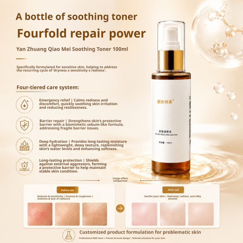 Hormone facial conditioner reduces redness, relieves itching